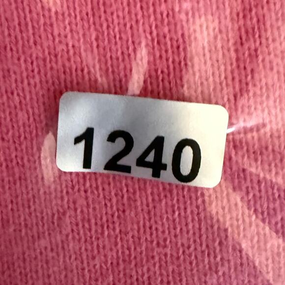 Aerie Striped Sweatshirt Cropped Casual Bright Pink Medium - Picture 10 of 10